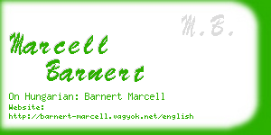 marcell barnert business card